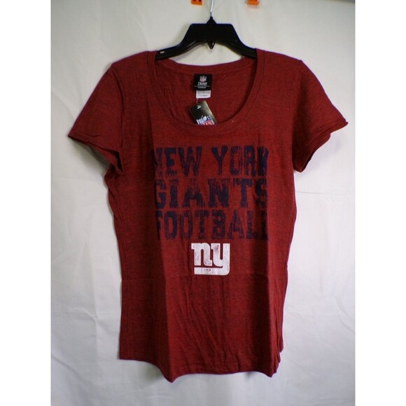 Team Apparel Tops - Team Apparel Women's New York Giants Scoop Neck T-Shirt L Red